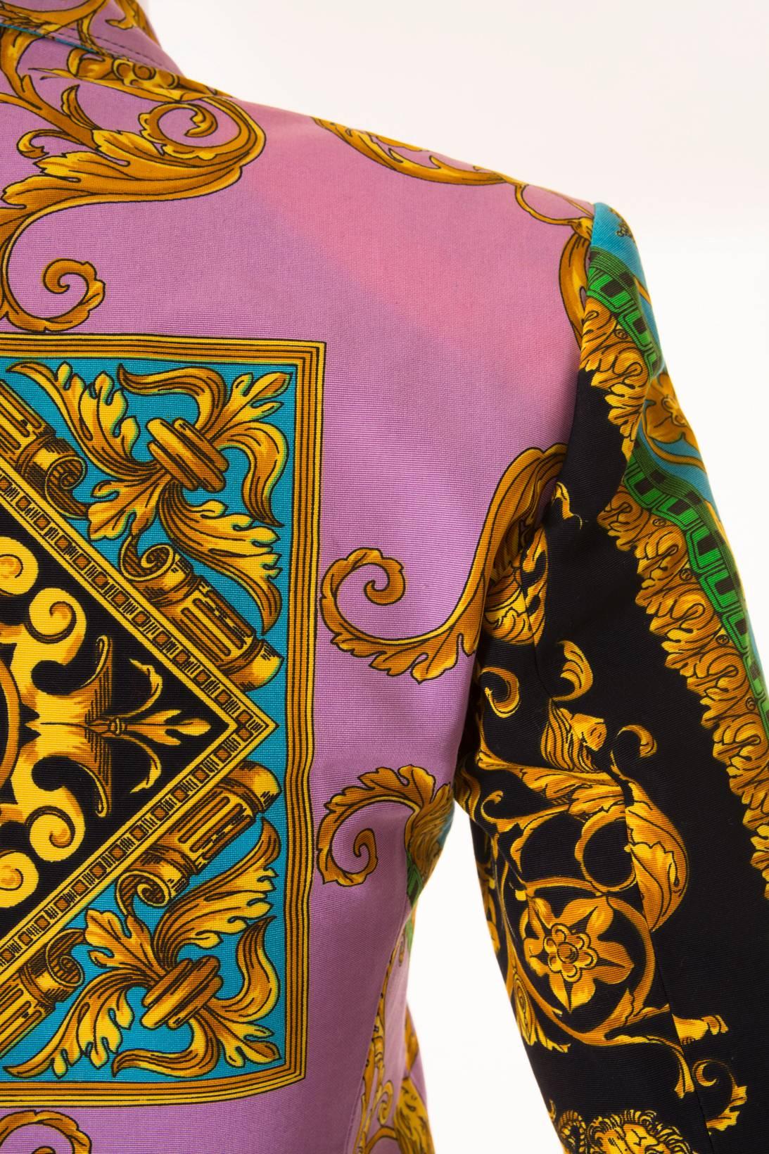 Versus Gianni Versace Baroque Skirt Suit 2