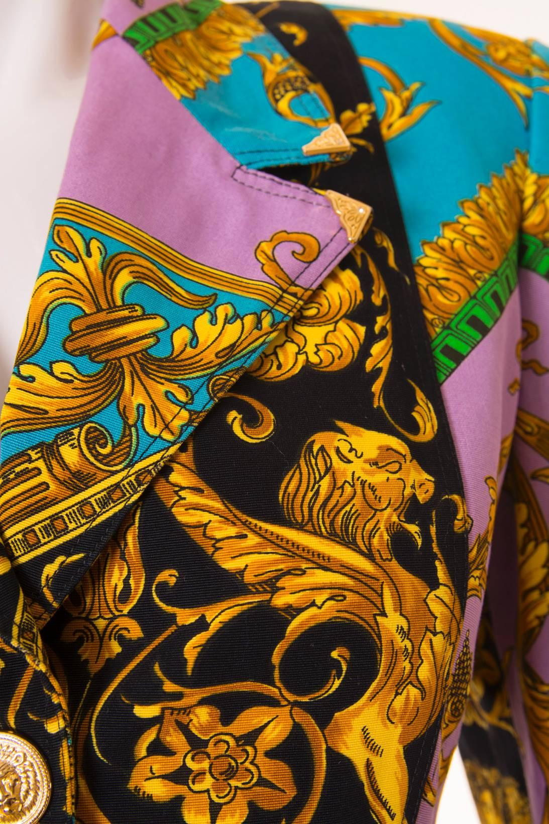 Versus Gianni Versace Baroque Skirt Suit 3