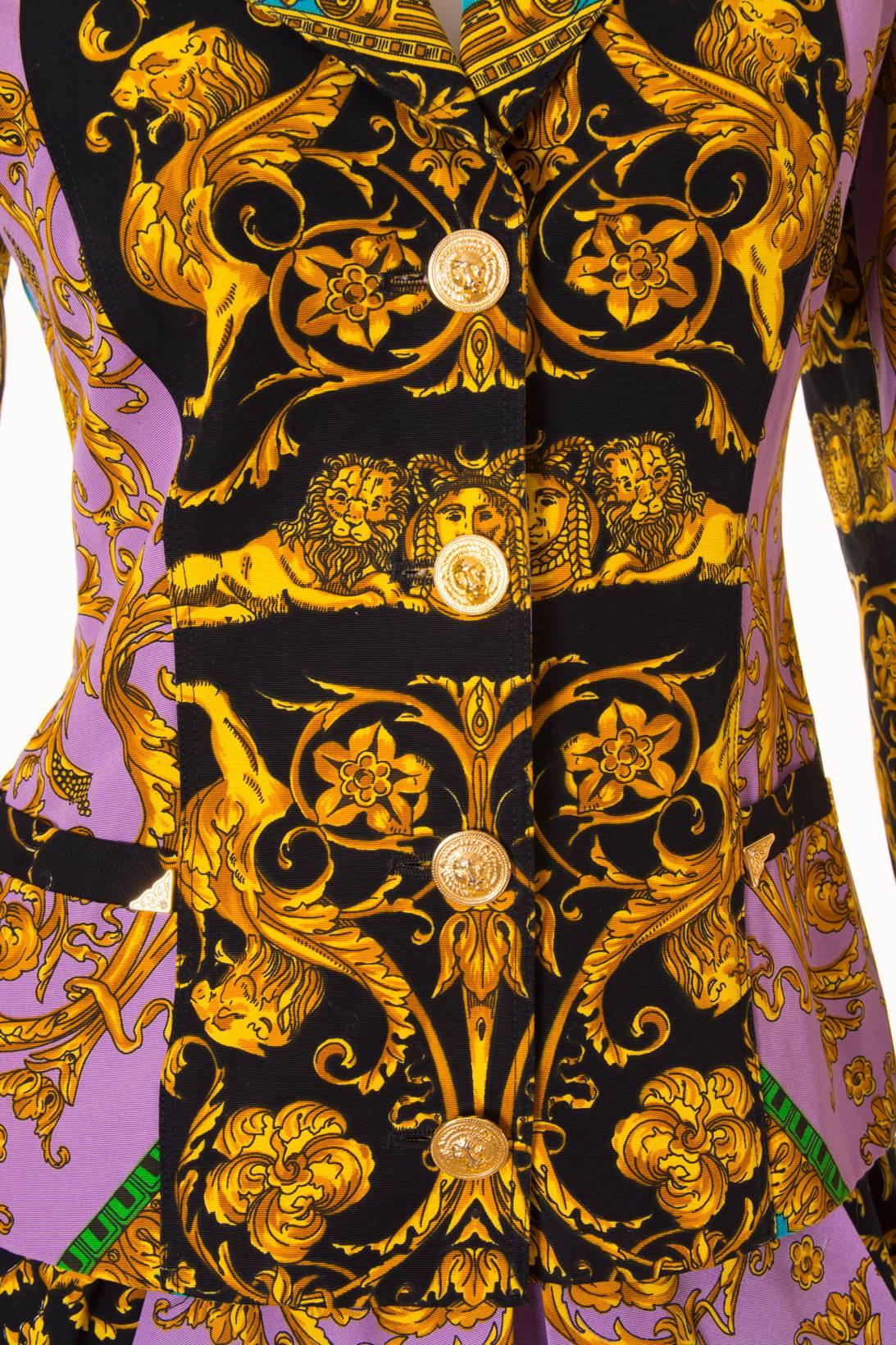 Versus Gianni Versace Baroque Skirt Suit 5