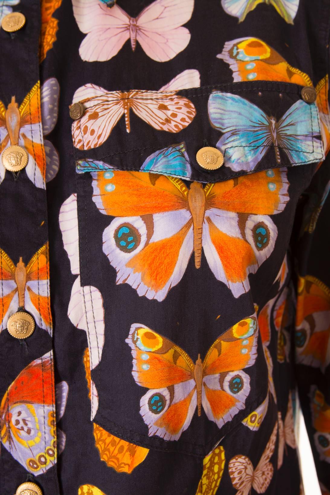 Women's Versace Jeans Couture Butterfly Print Shirt