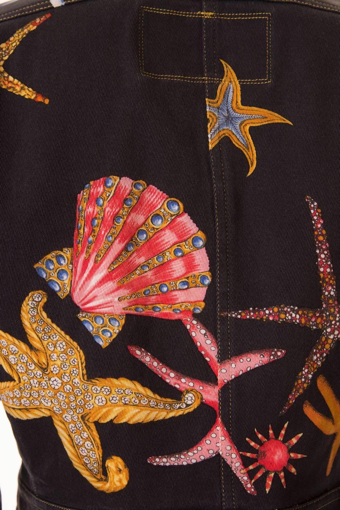 Women's Gianni Versace Iconic Starfish and Seashell Print Jacket