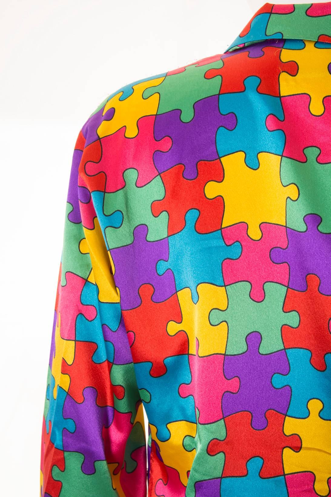 moschino puzzle shirt