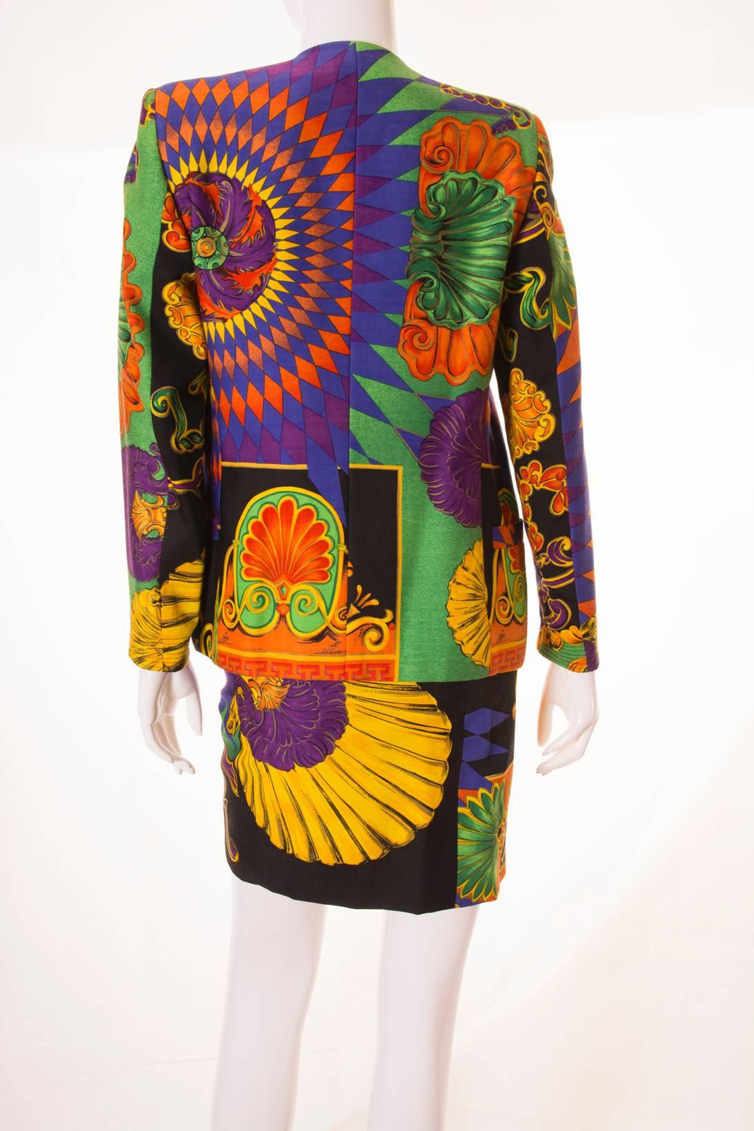 Gianni Versace Baroque Seashell Suit In Excellent Condition In Brunswick West, Victoria