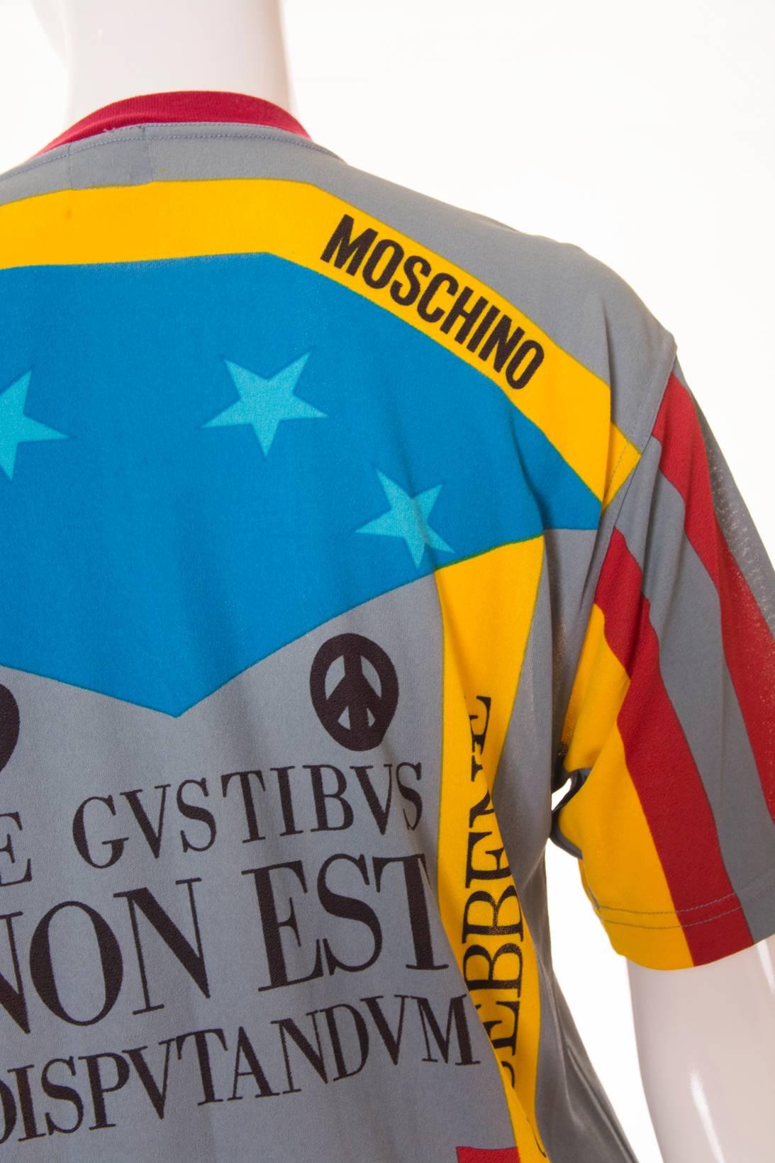 Moschino 'Ready to Where?' Cyclist Jersey In Good Condition For Sale In Brunswick West, Victoria
