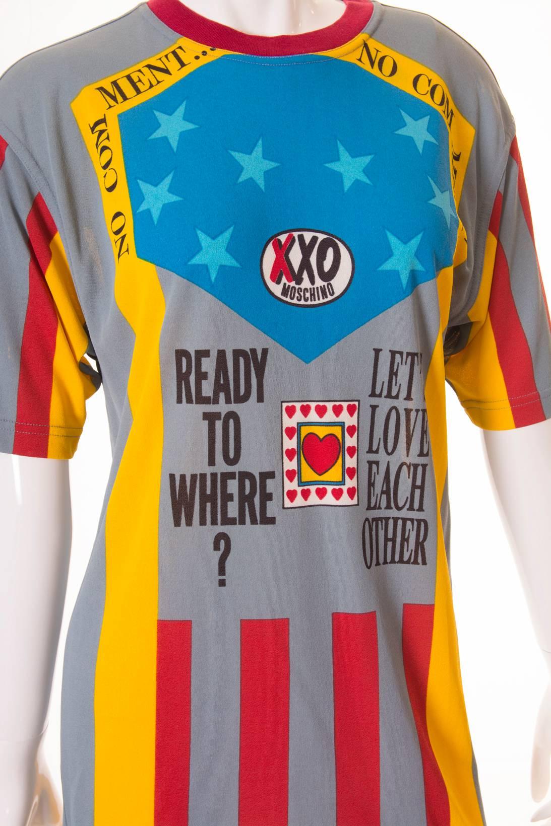 Women's or Men's Moschino 'Ready to Where?' Cyclist Jersey For Sale