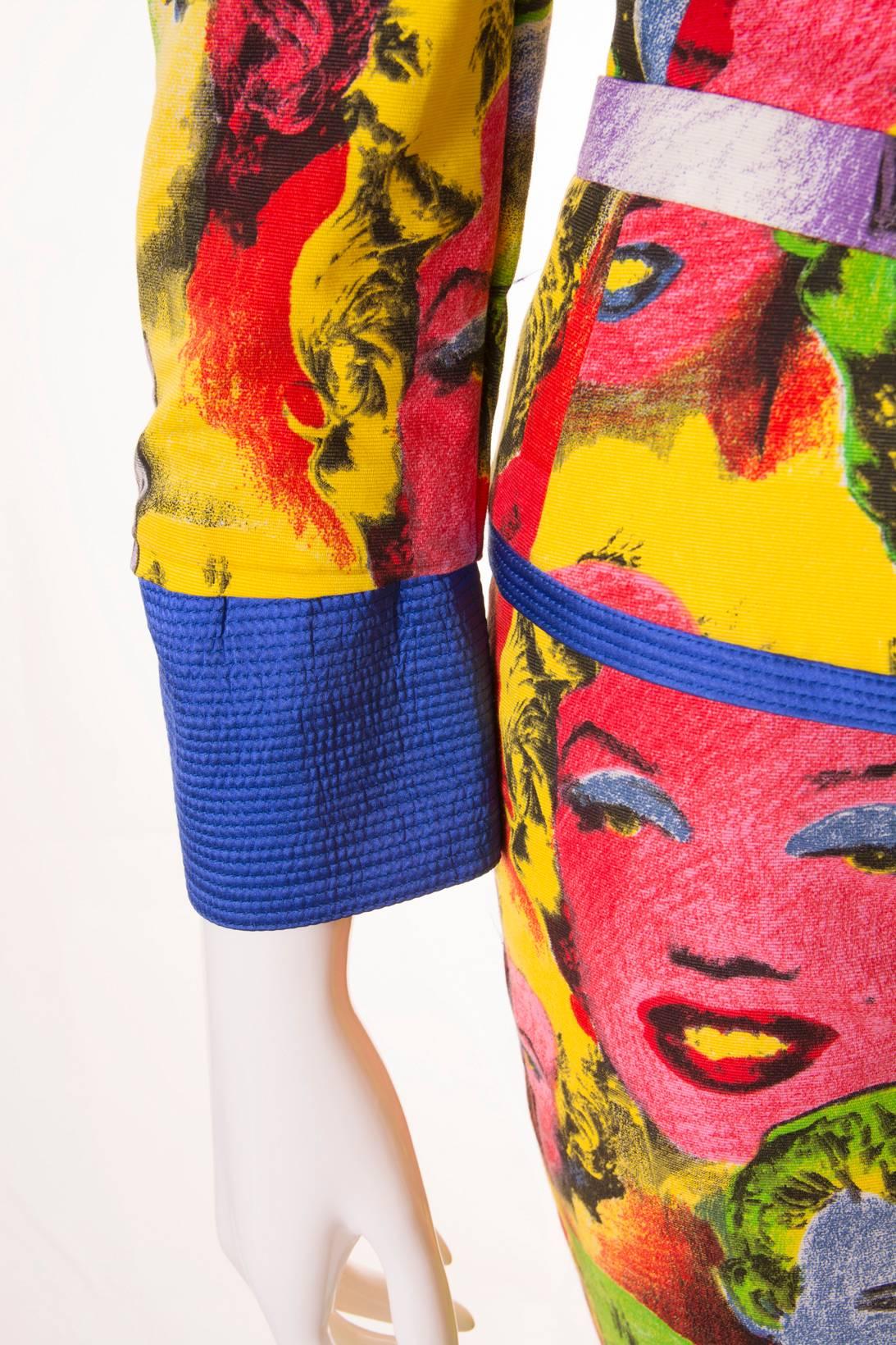 Important Gianni Versace S/S 1991 Warhol Monroe Print Suit In Excellent Condition In Brunswick West, Victoria