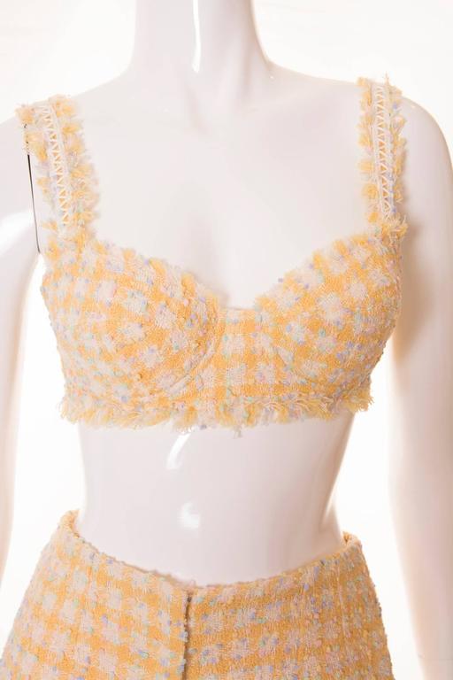 Important Chanel S/S 1994 Bra, Jacket and Short Set at 1stDibs