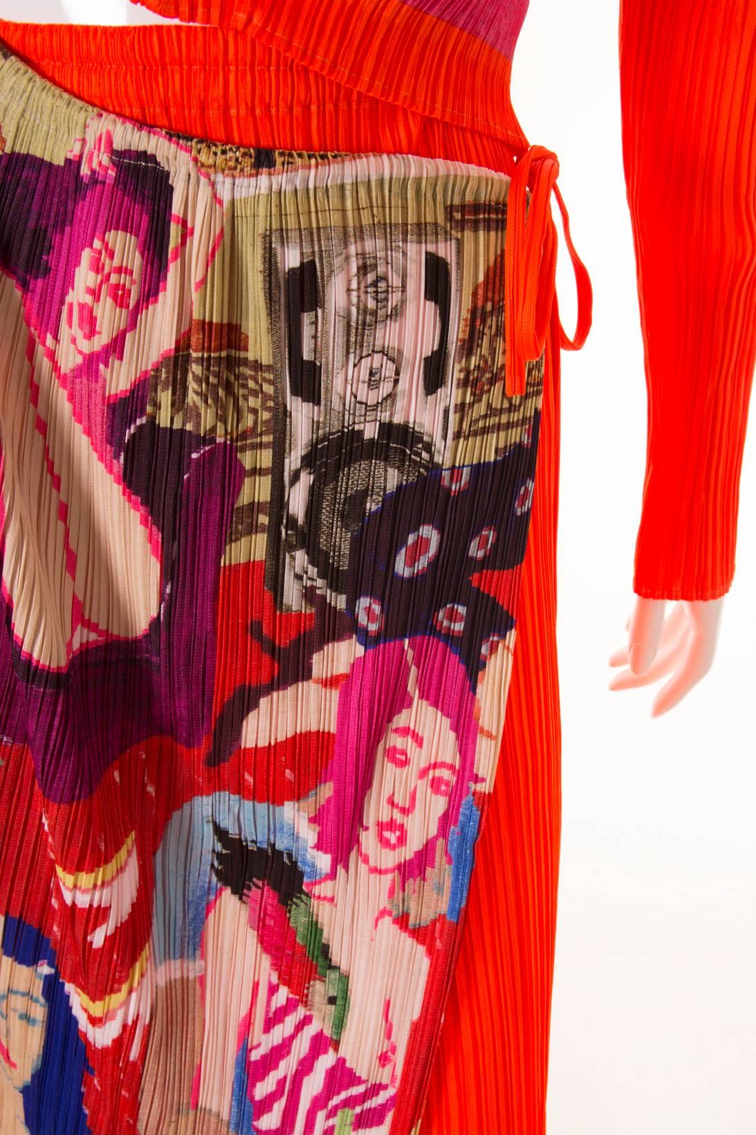 Women's Issey Miyake 'Lovers' Print Skirt Set