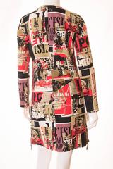 Jean Paul Gaultier Newspaper Print Coat Dress