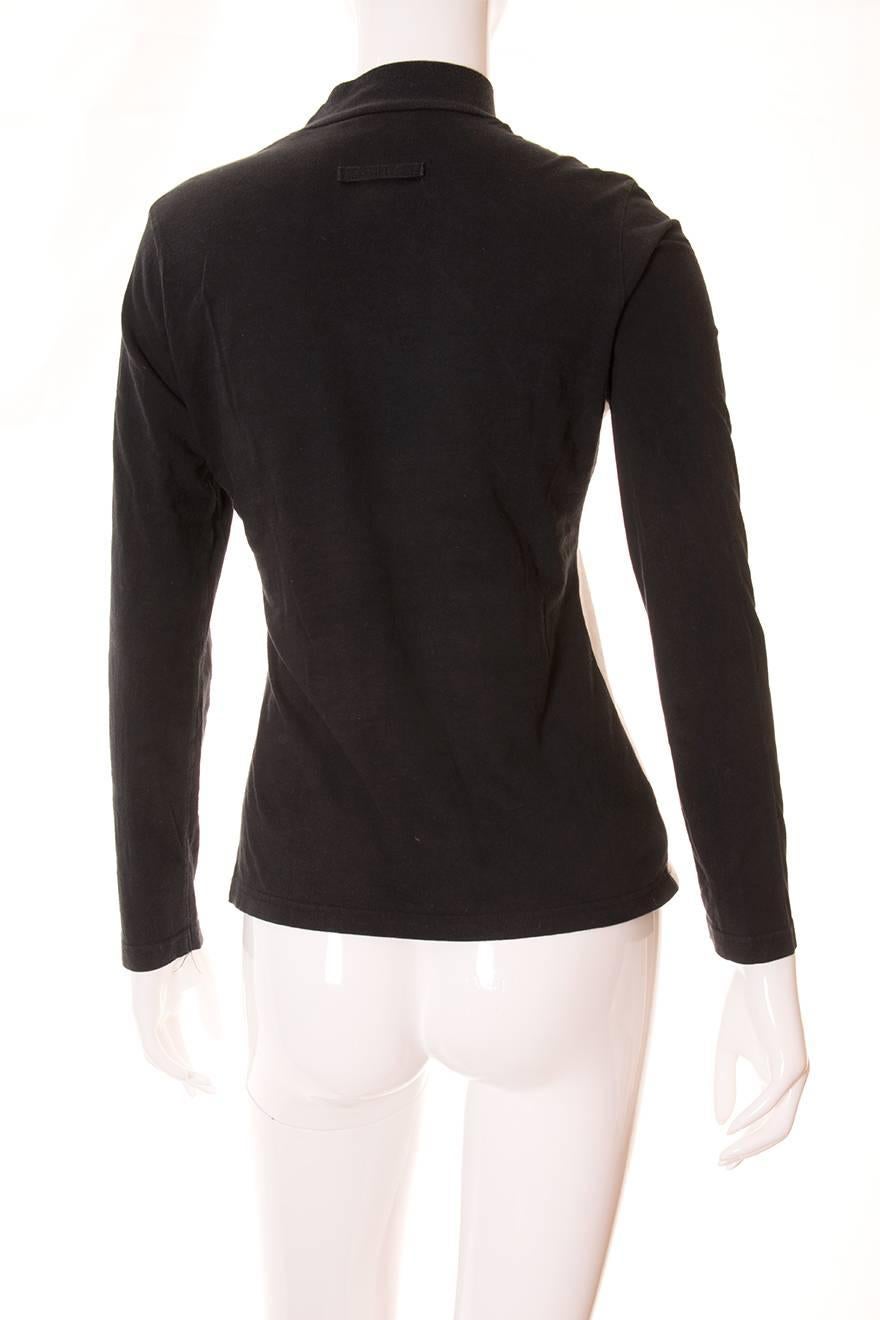 Long sleeved cotton tshirt by Jean Paul Gaultier featuring a 