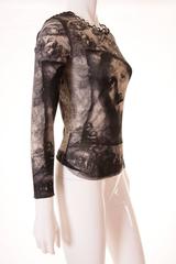 Jean Paul Gaultier Sheer Religious Art Top