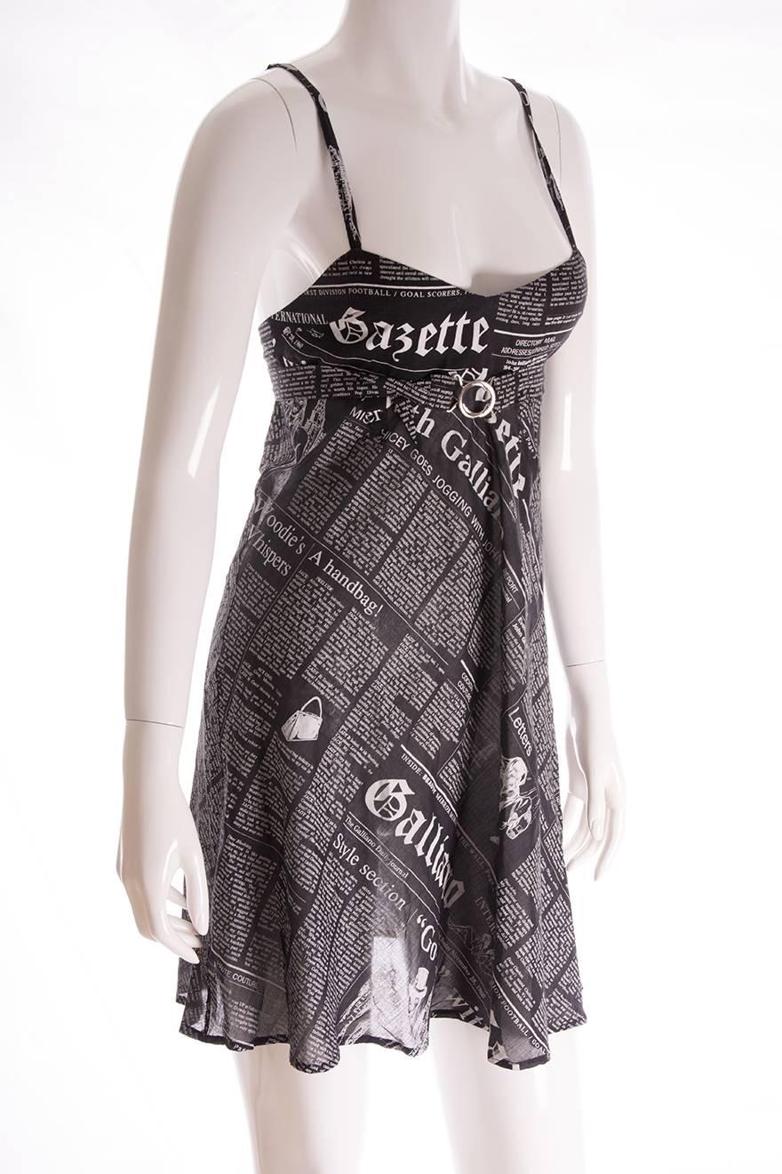 christian dior newspaper dress for sale