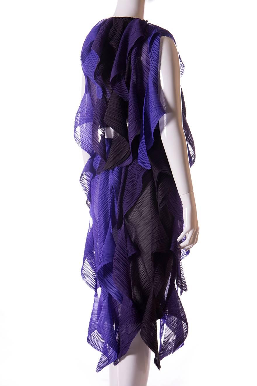 Issey Miyake Pleated Top and Skirt Set  1