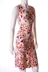 Chanel 1996 Iconic Camellia Print Dress