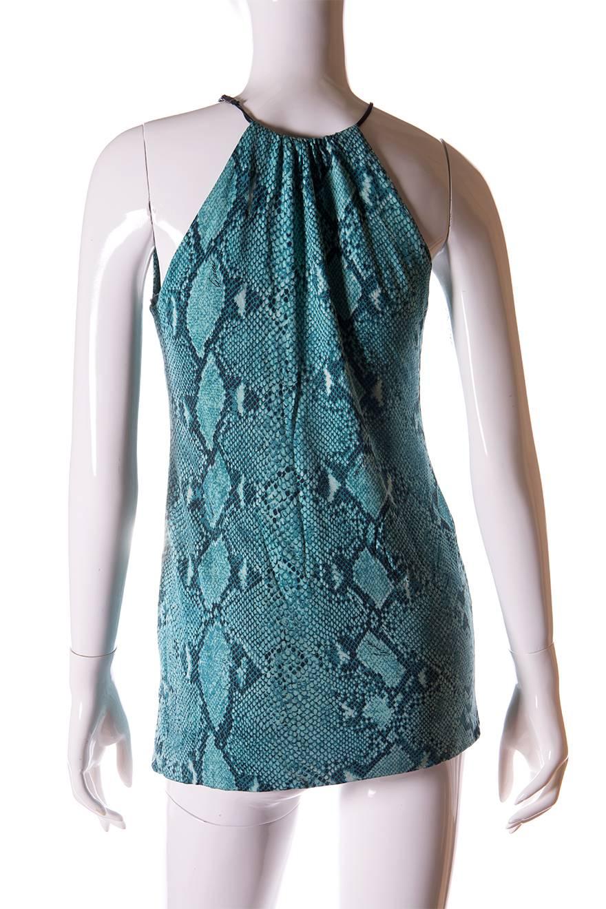 Tom Ford for Gucci S/S 2000 Keyhole Python Top For Sale 1