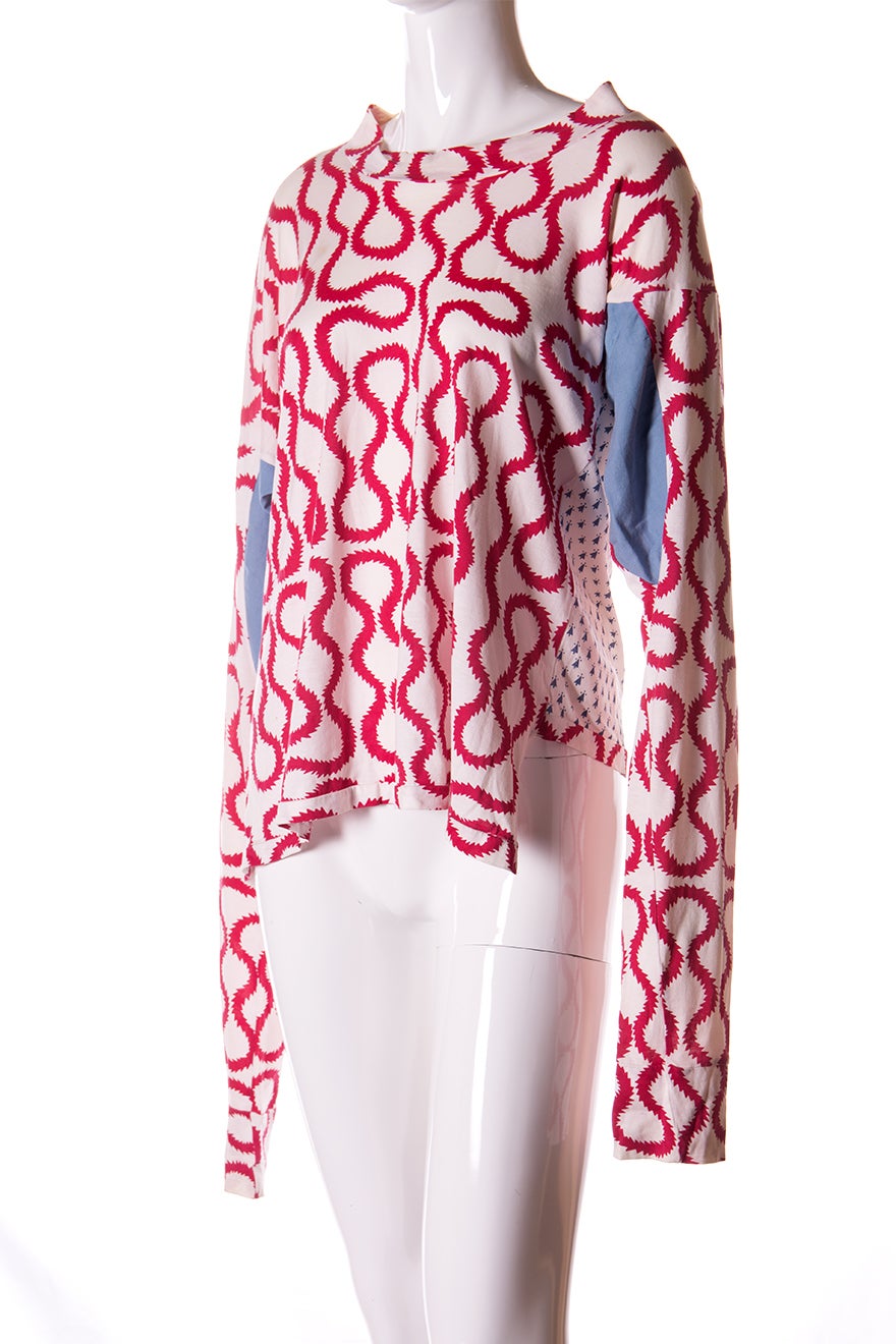 Vivienne Westwood World's End Iconic Squiggle Print Top at 1stDibs