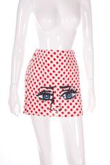Issey Miyake Pleats Please Pop Art Mini Skirt