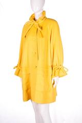 Karl Lagerfeld Bold Yellow Trapeze Coat