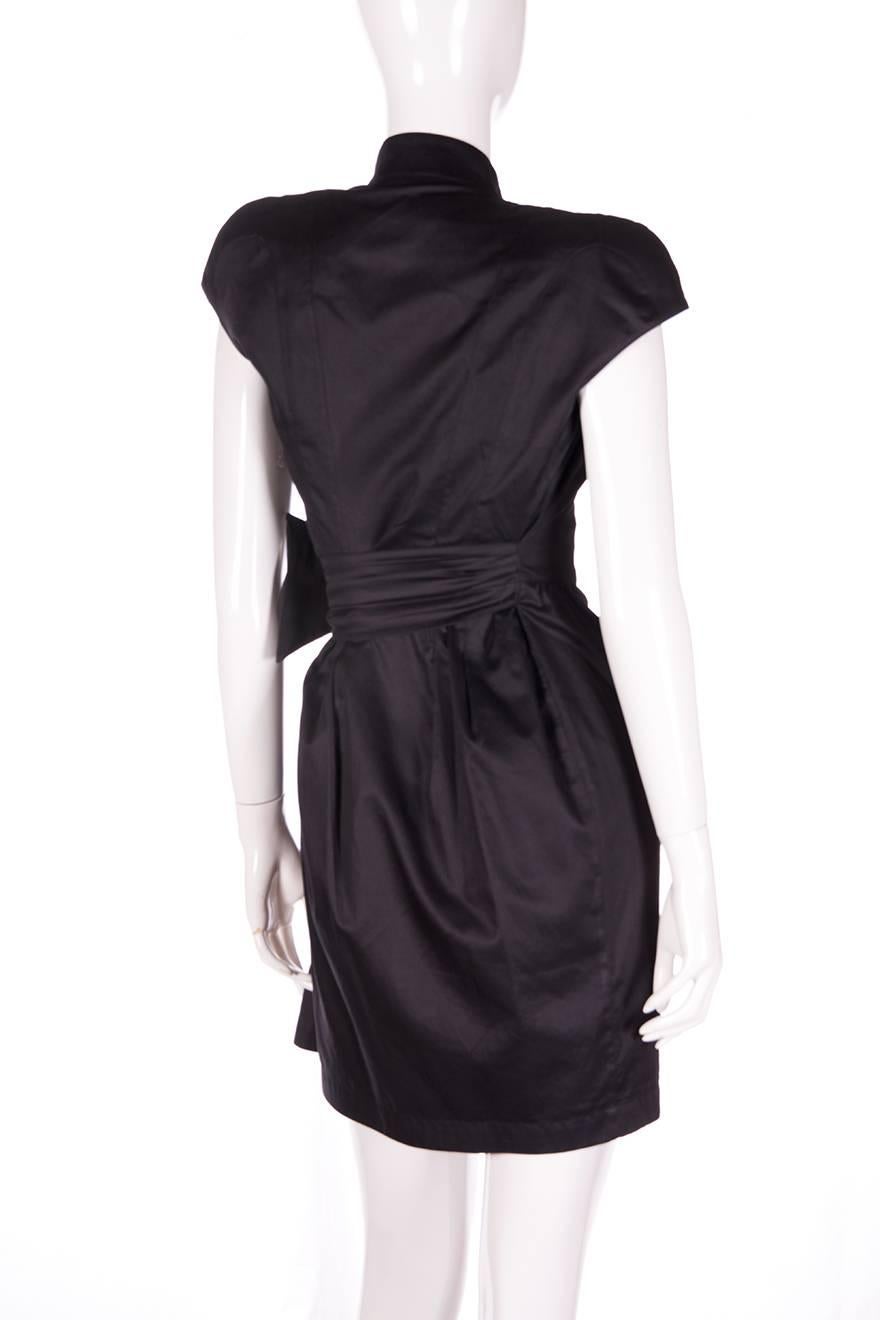 Thierry Mugler Plunging Wrap Dress In Excellent Condition In Brunswick West, Victoria