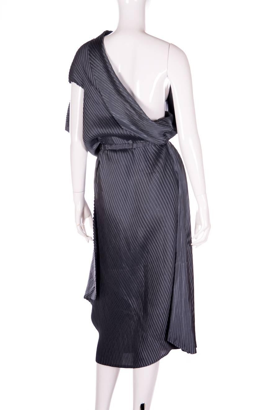 Women's Issey Miyake Pleated One Shouldered Dress