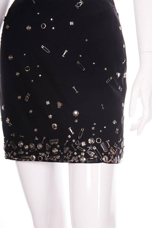 Moschino Couture Safety Pin Skirt For Sale at 1stDibs moschino safety pin