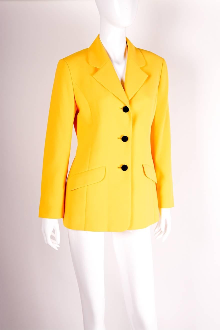 Moschino Iconic Smiley Face Blazer In Excellent Condition In Brunswick West, Victoria