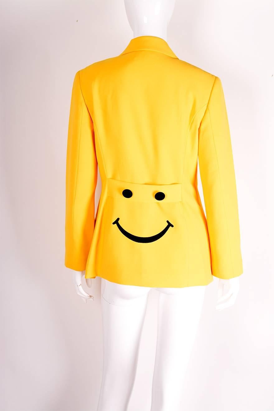 Women's Moschino Iconic Smiley Face Blazer