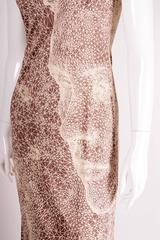 Jean Paul Gaultier 3D Mesh Face Print Dress