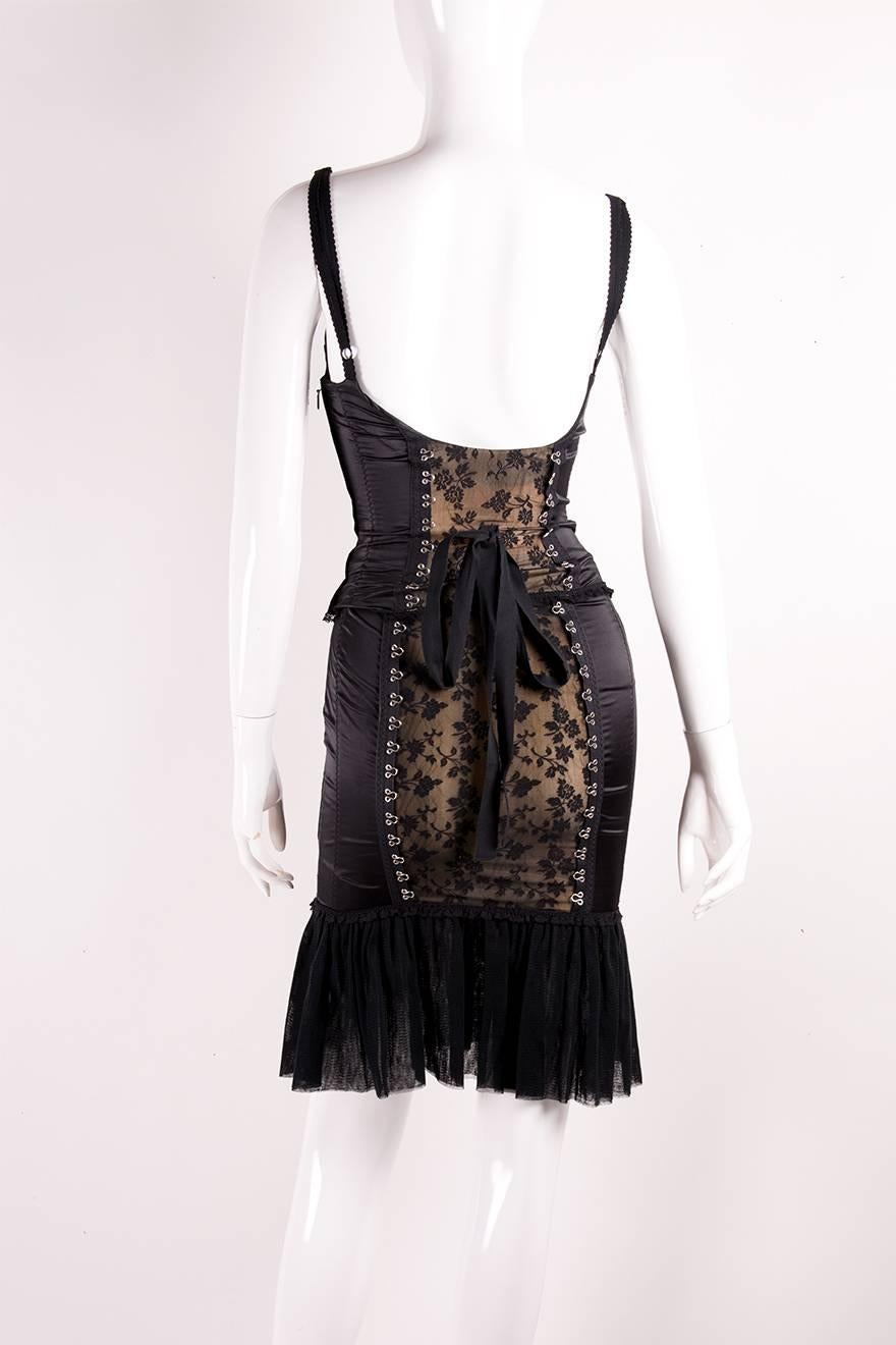 Moschino Satin Lace Corset and Skirt Set 1
