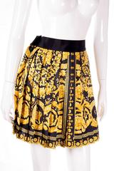 Iconic Gianni Versace Pleated Baroque Print Skirt