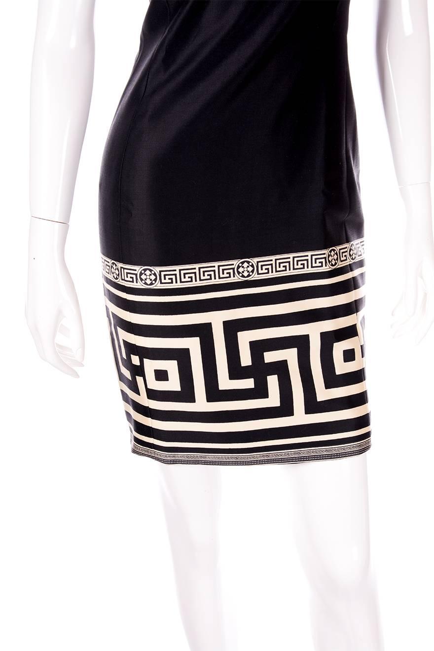 greek print dress