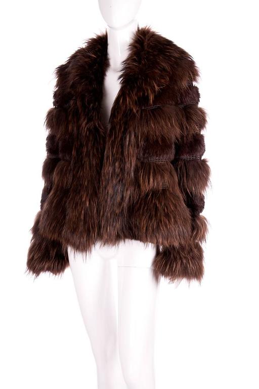 Sonia Rykiel 80s Real Chubby Fur Coat at 1stDibs | sonia rykiel fur coat