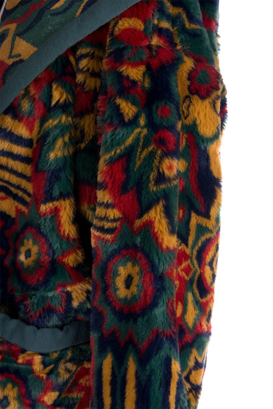 Missoni Tapestry Hooded Coat In Excellent Condition In Brunswick West, Victoria