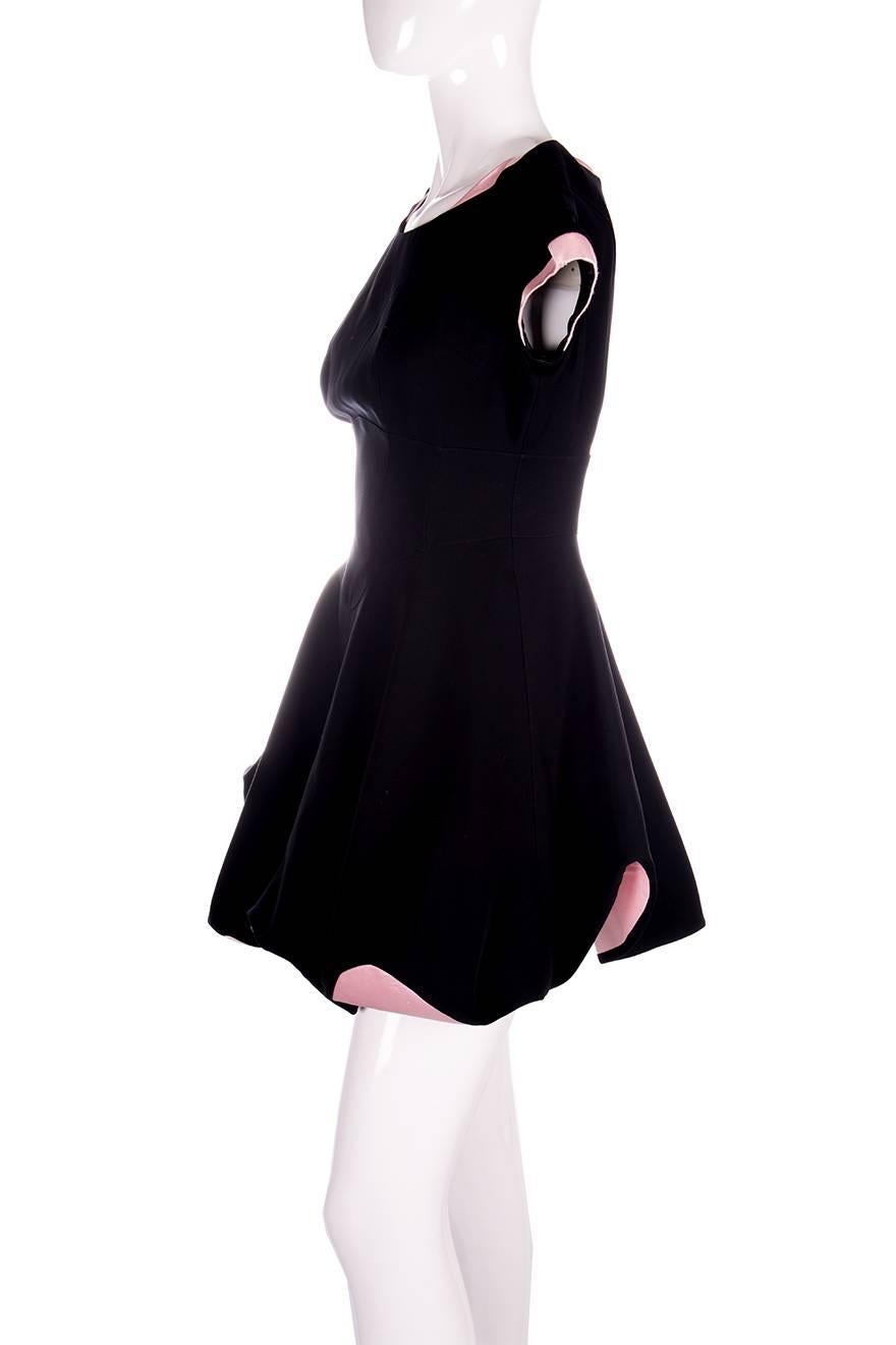 Black Thierry Mugler Rare F/W 1995 Sculptural Dress For Sale