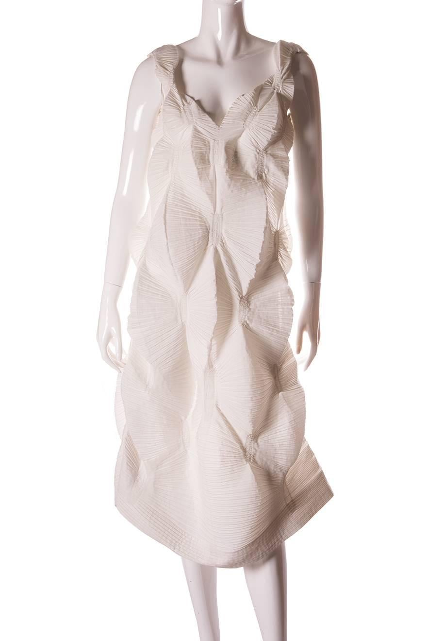 Issey Miyake Origami Pleated Sculptural Dress