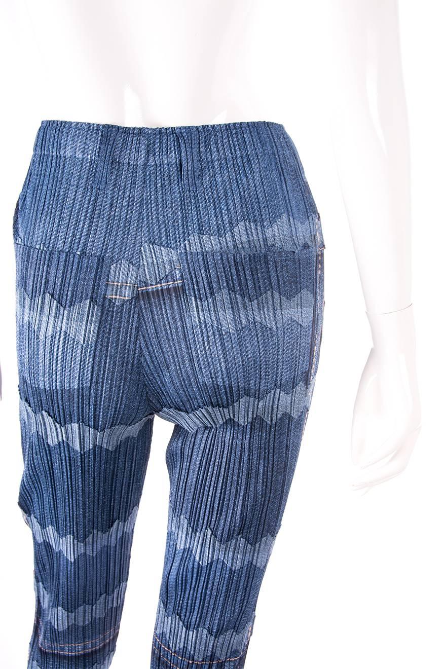 Women's Issey Miyake Pleats Please Denim Look Pants