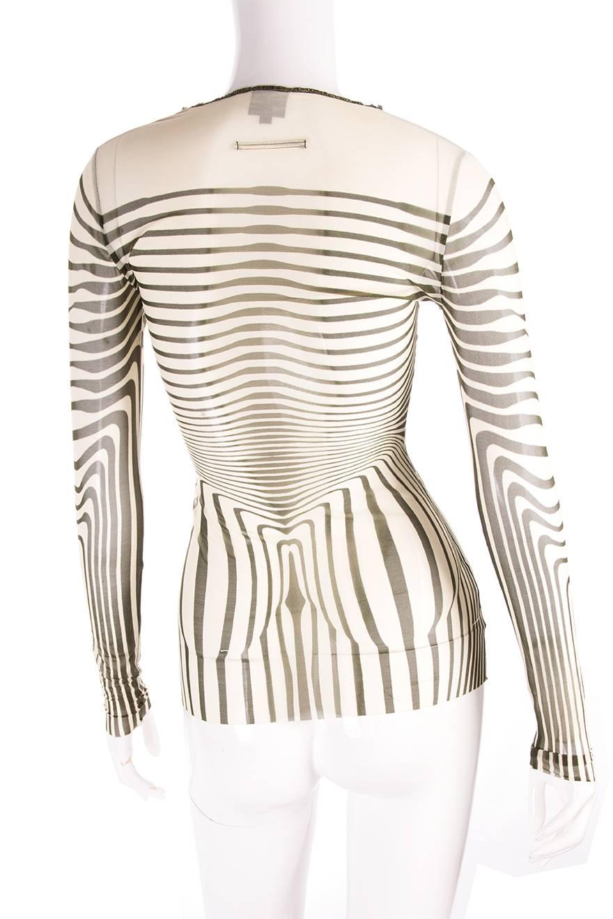 Jean Paul Gaultier 1996 Cyberbaba Trompe L'oeil Top In Excellent Condition In Brunswick West, Victoria