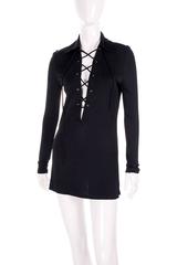 Tom Ford for Gucci Plunging Lace Up Tunic Top or Dress