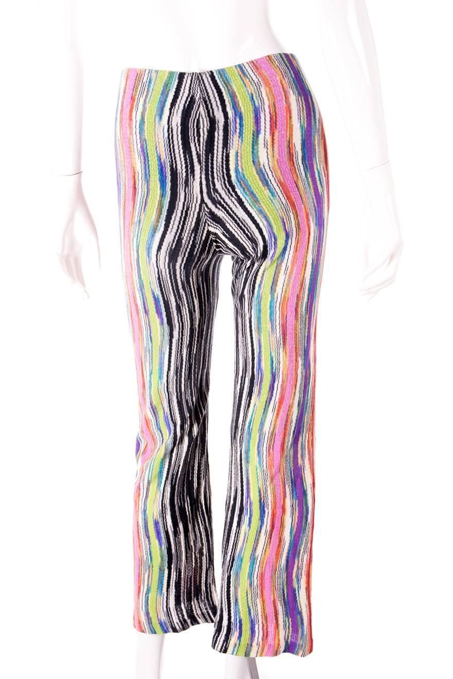 Women's Missoni Flared Knit Pants For Sale