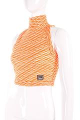 Versace Jeans Couture Turtleneck Crop Top