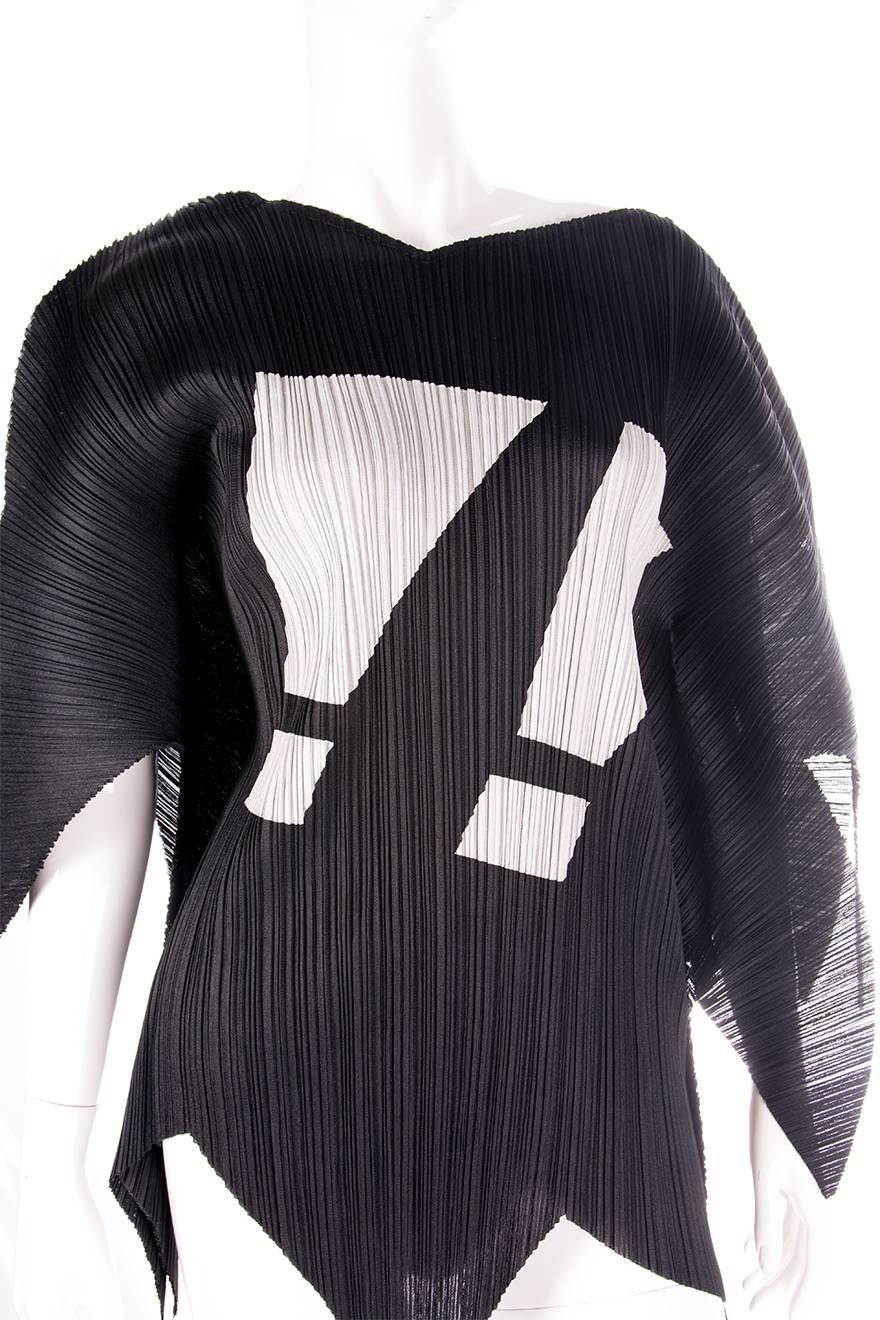 Women's Issey Miyake Pleats Please Rare Exclamation Mark Top For Sale