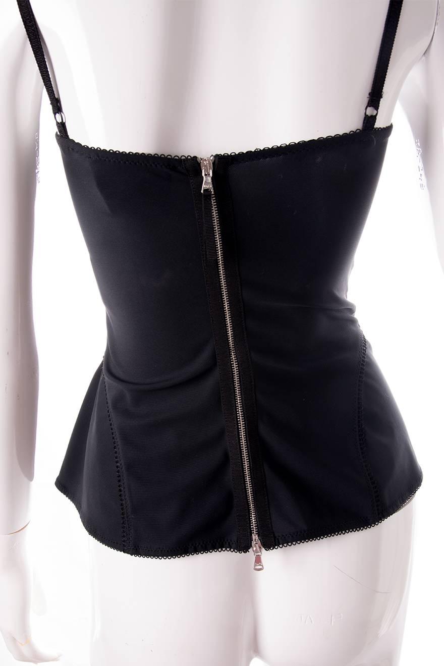 Dolce and Gabanna D&G Corset Bustier Top In Excellent Condition In Brunswick West, Victoria