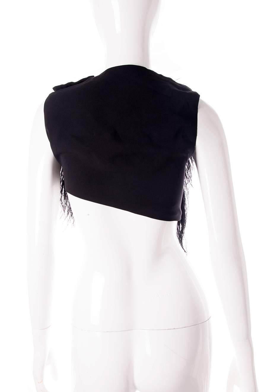Gucci 2010 RTW Ostrich Feather Top In Excellent Condition In Brunswick West, Victoria