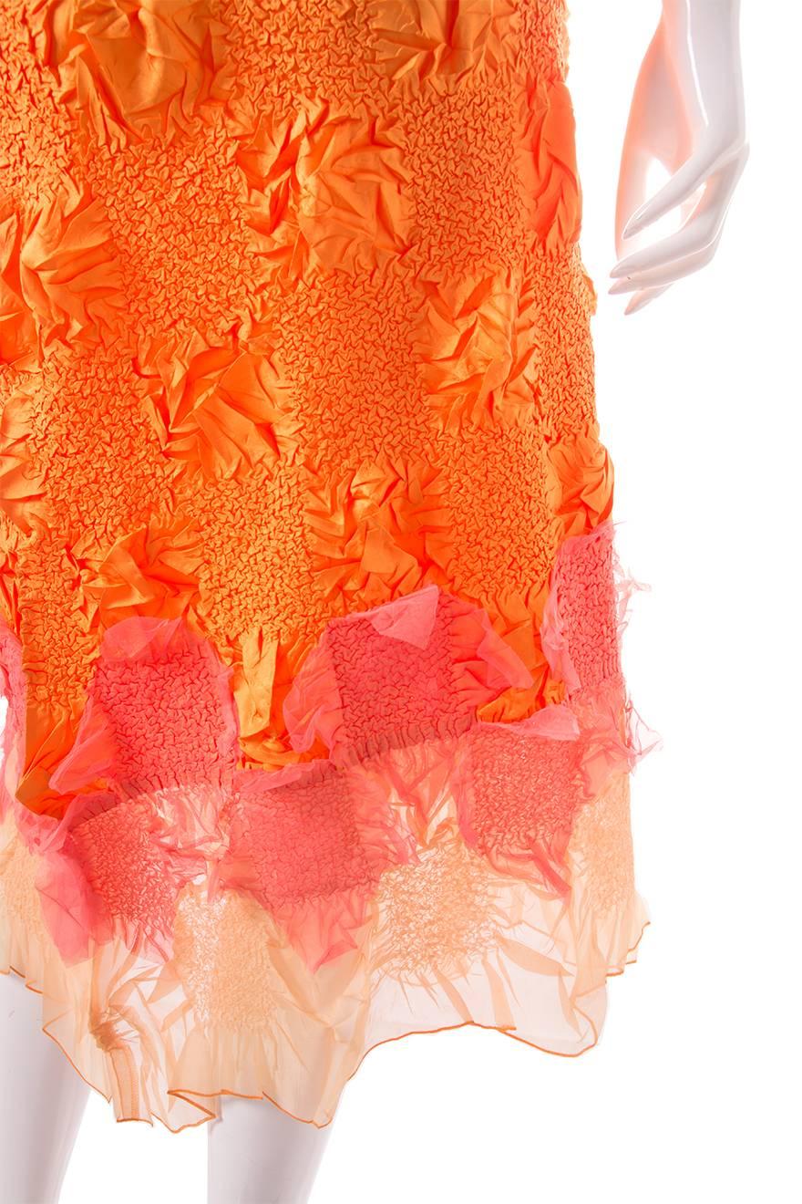 Orange Yoshiki Hishinuma Top and Skirt Set
