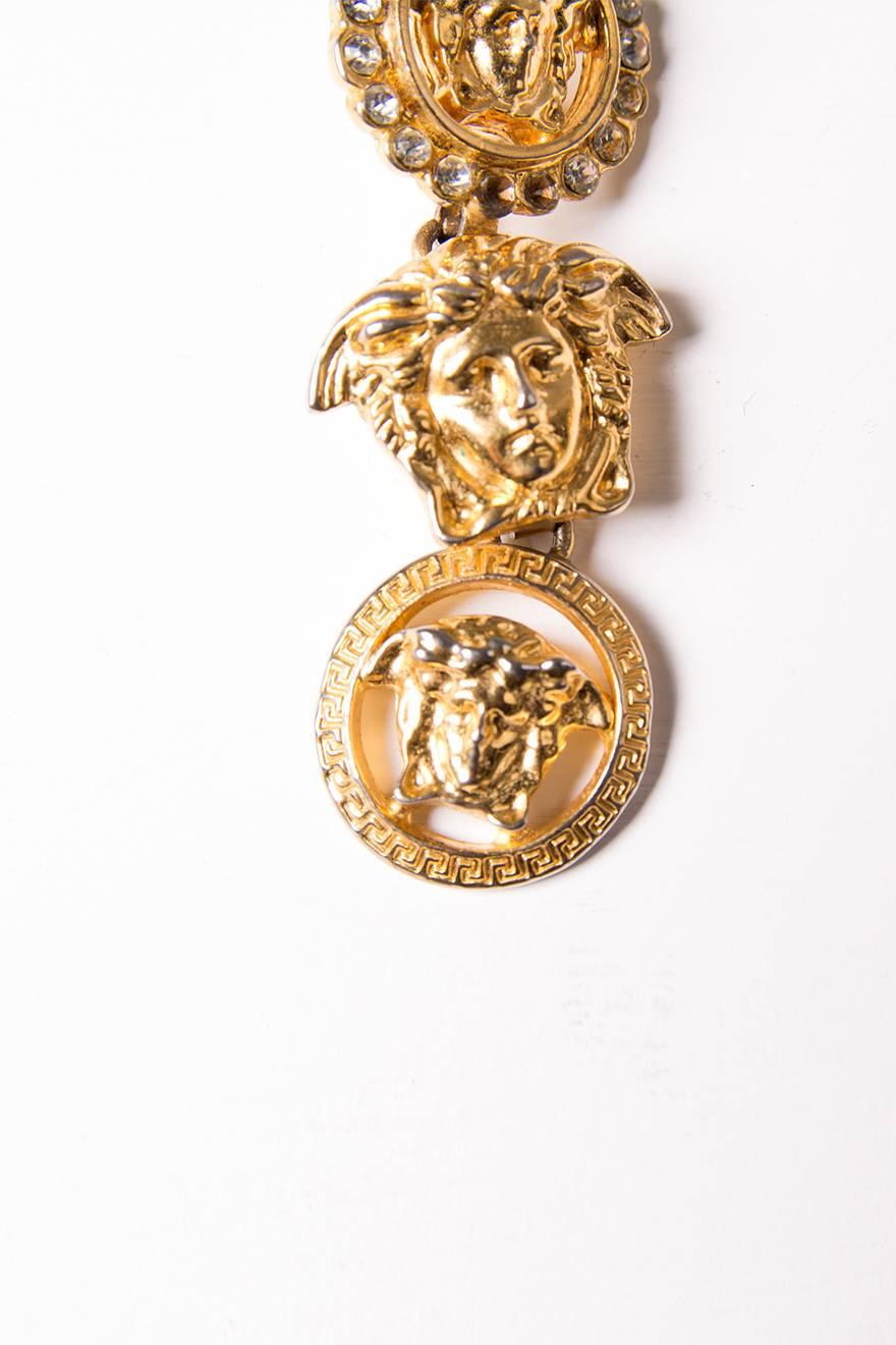 versace medusa head earrings