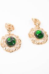 Yves Saint Laurent YSL 80s Clip On Earrings