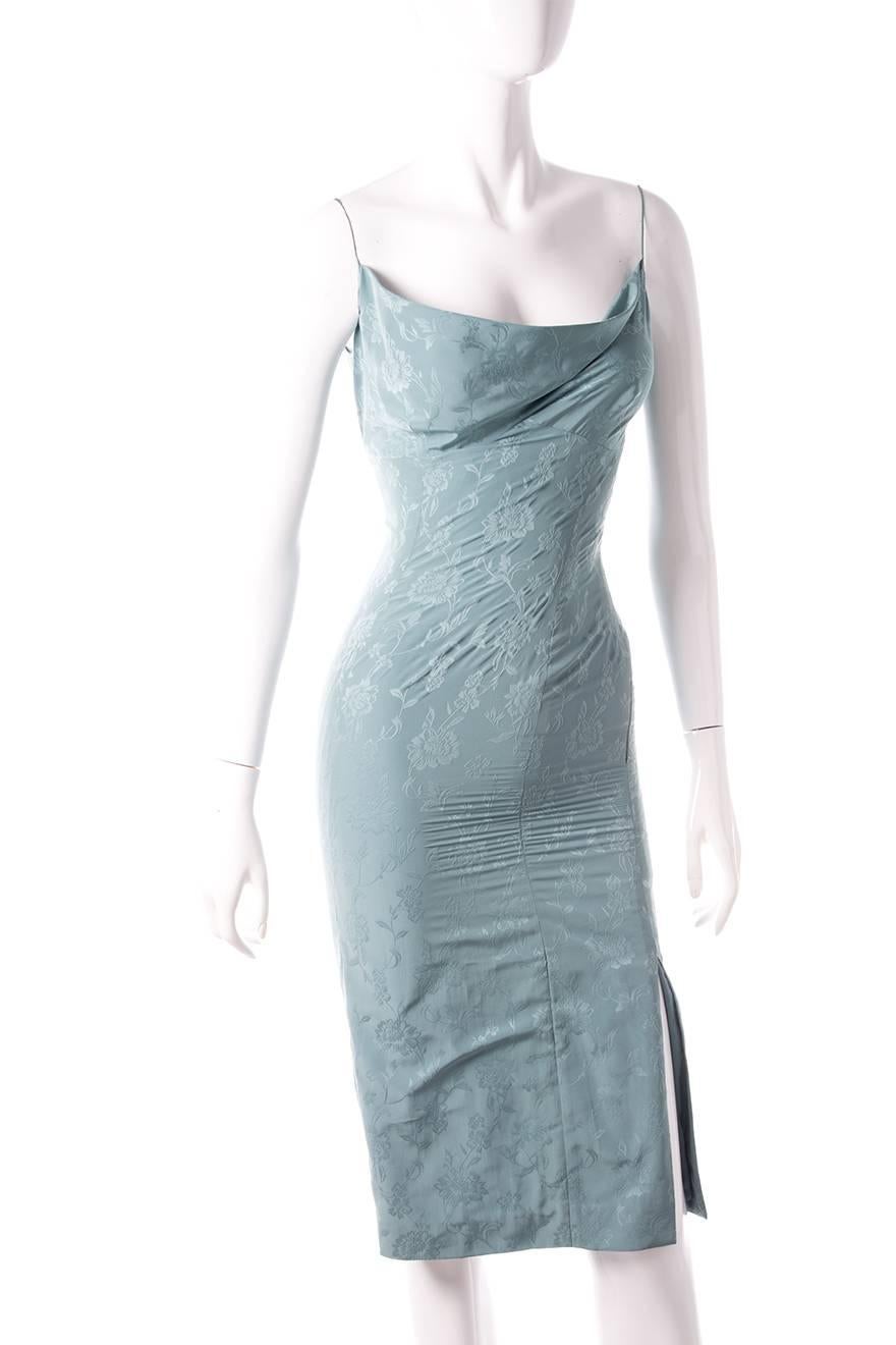 Women's John Galliano Floral Damask Slip Dress