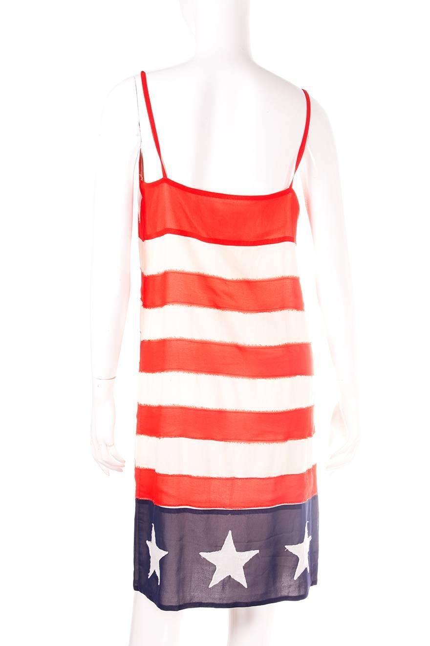 Women's Comme Des Garcons Junya Watanabe Stars and Stripes Dress For Sale