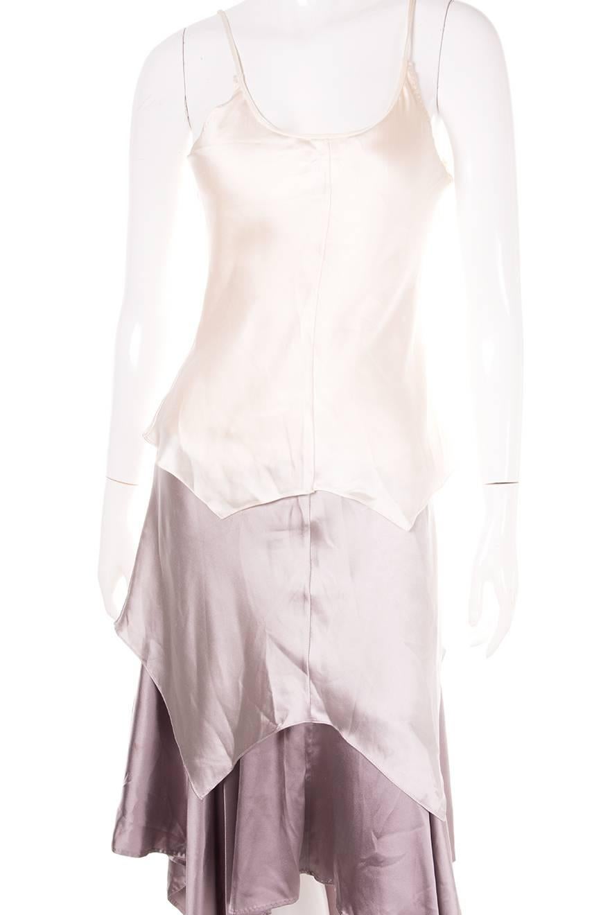 Yves Saint Laurent Rive Gauche Tom Ford Silk Layered Slip Dress In Excellent Condition In Brunswick West, Victoria