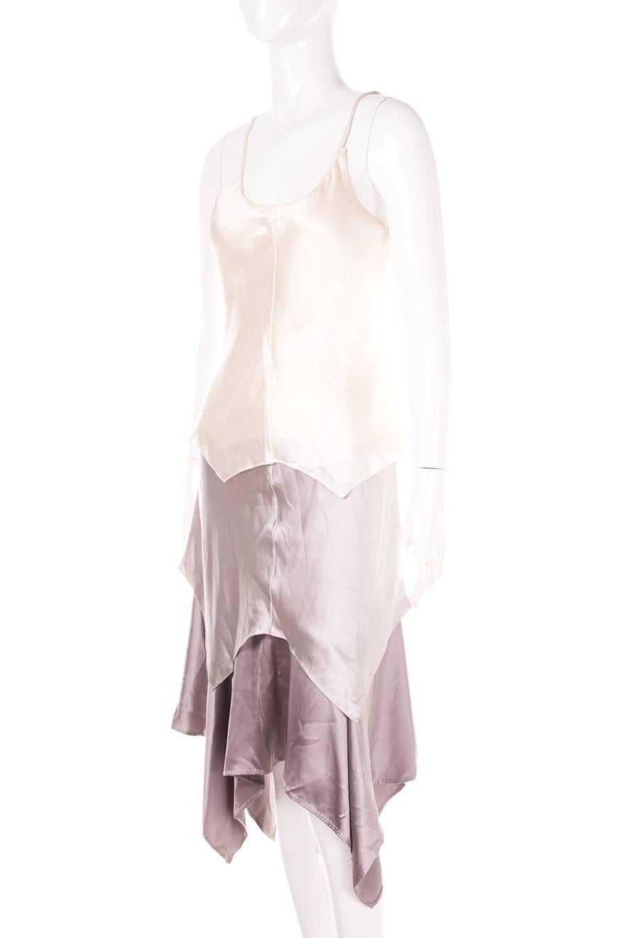 Women's Yves Saint Laurent Rive Gauche Tom Ford Silk Layered Slip Dress